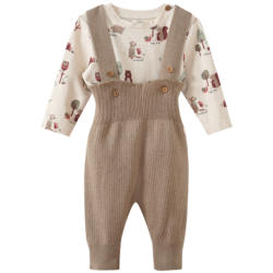 Newborn Latzhose und Langarmshirt im Set