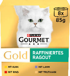 Purina Gourmet Nassfutter Katze raffiniertes Ragout Multipack (8x85 g)