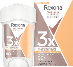 Rexona Antitranspirant Deocreme Maximum Protection Sports Control