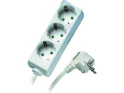Vivanco 27013 Basic 3-fach Steckdosenleiste ohne Schalter, 1,4m