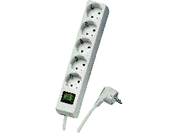 Vivanco 27016 Basic 5-fach Steckdosenleiste mit Schalter, 1,4m