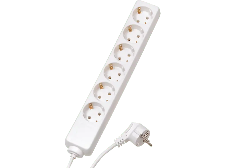 Vivanco 28258 6-fach Steckdosenleiste ohne Schalter, 1,4m