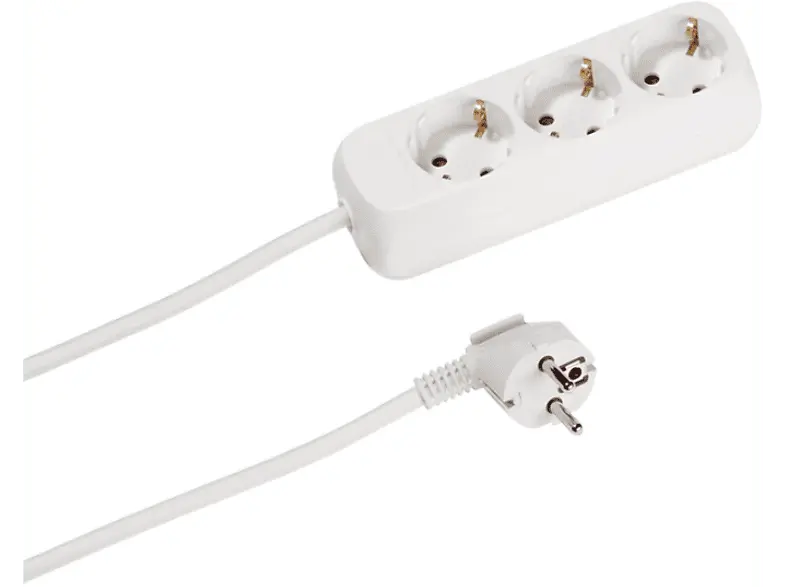 Vivanco 61152 Basic 3-fach Steckdosenleiste ohne Schalter, 5m