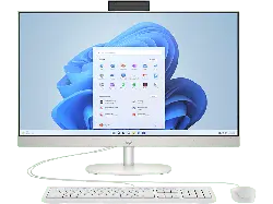 HP 27-cr0901ng All-in-One PC, AMD R5 7520U, 16 GB RAM, 512 SSD, 27 Zoll Full-HD, Win11 Home, Muschelweiß