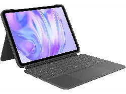 LOGITECH Combo Touch, iPad Pro 11 Zoll (M4), DEU (Qwertz), Grafit; Tastatur-Case