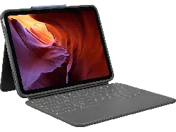 LOGITECH Rugged Folio, iPad (10. Generation), DEU (Qwertz), Grafit; Tablet Tastatur