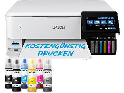 Epson EcoTank ET-8500 DIN-A4, Tintentank-Fotodrucker, WLAN, Tintendruck, Weiß