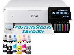 EPSON EcoTank ET-8500 DIN-A4, Tintentank-Fotodrucker, WLAN, Tintendruck, Weiß