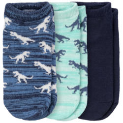 3 Paar Jungen Sneaker-Socken mit Dinosauriern