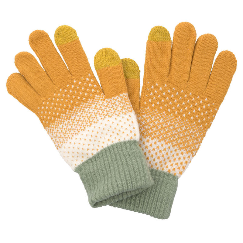 Damen Handschuhe mit Norwegermuster