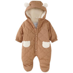 Newborn Overall mit Teddy-Applikationen