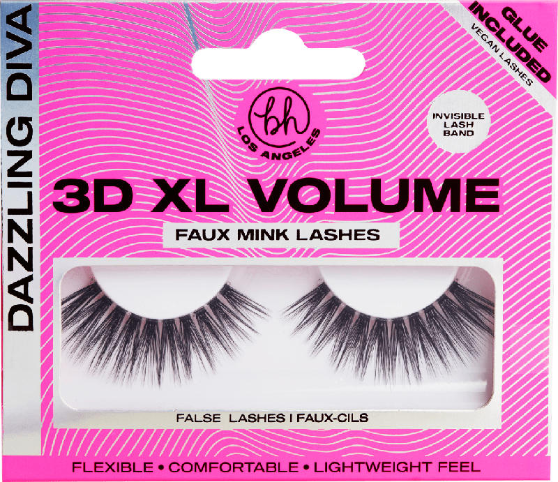 bh cosmetics Künstliche Wimpern 3D XL Volume Dazzling Diva (1 Paar)