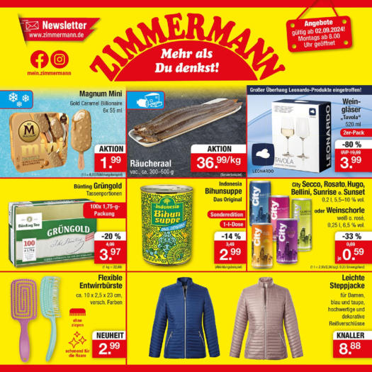 Zimmermann Sonderposten ≫ Alle Prospekte online Nordwest Prospekte