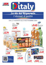 D'Italy La via del risparmio - al 08.09.2024