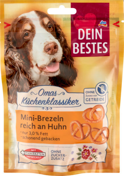 Dein Bestes Hundeleckerlie Mini-Brezeln mit Huhn, Omas Küchenklassiker