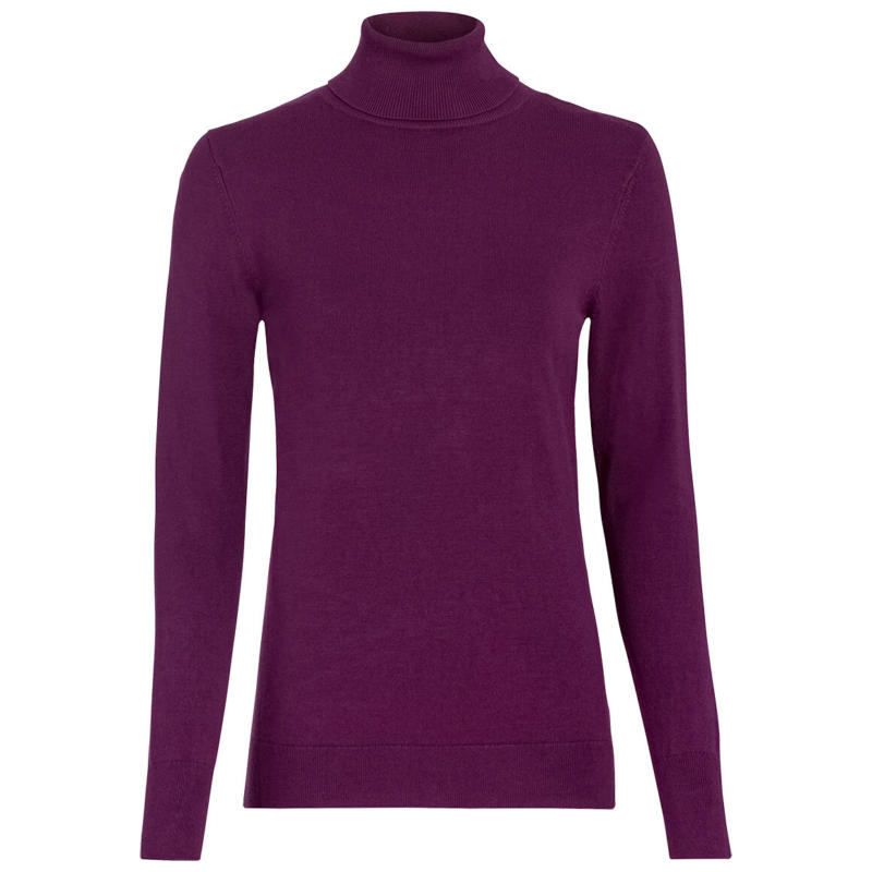 Damen Rollkragenpullover unifarben (Nur online)