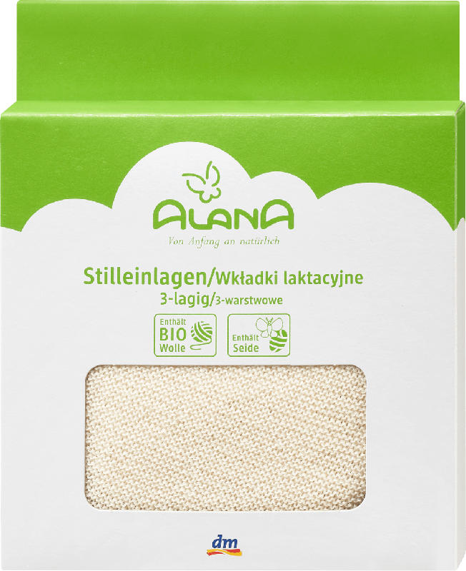 ALANA Stilleinlagen Wolle/Seide 3-lagig