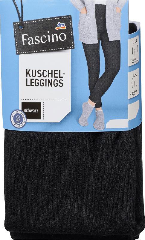 Fascino Thermo-Leggings mit Baumwolle schwarz Gr. 38/40