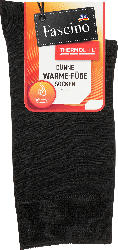 Fascino Socken mit Wollanteil Thermolite® schwarz Gr. 39-42