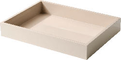 Dekorieren & Einrichten Tablett, beige glänzend (33x24 cm)