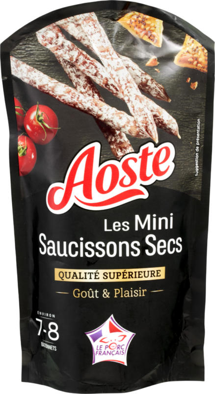 Les Mini Saucissons Secs Aoste, 80 g