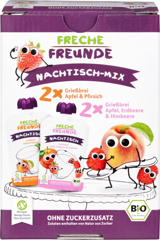 Mélange pour dessert bio Freche Freunde , 400 g