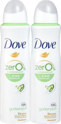 Déodorant spray Zink Concombre Dove, 2 x 150 ml