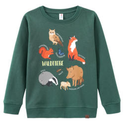 Kinder Sweatshirt mit Waldtiere-Print (Nur online)