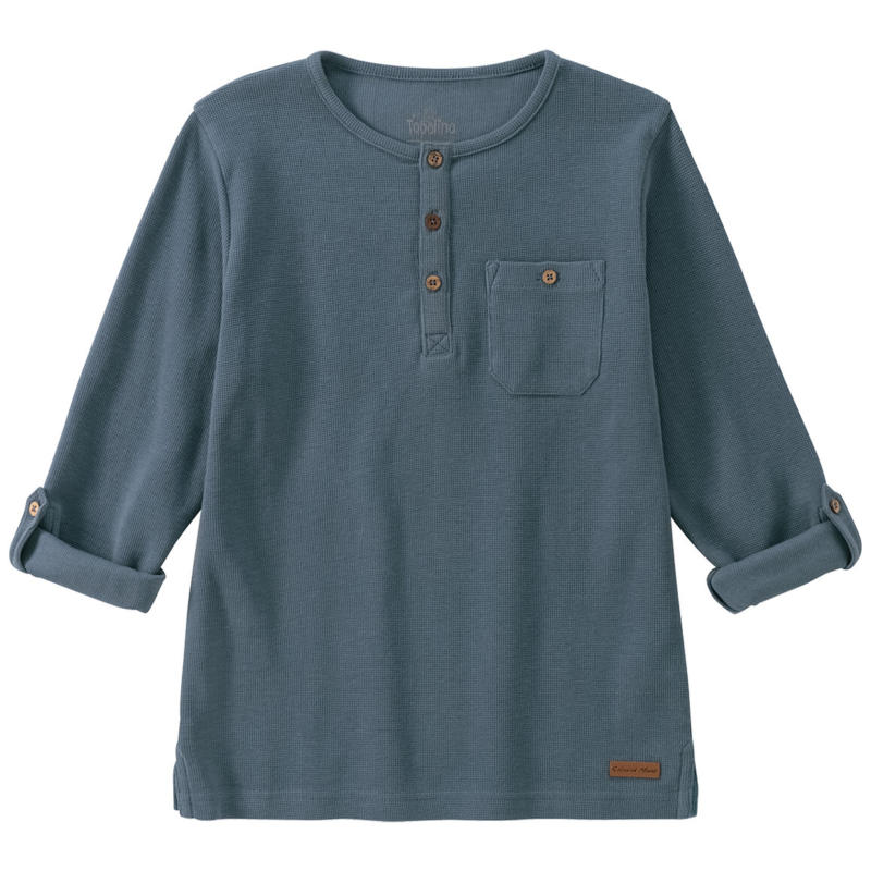 Jungen Langarmshirt mit Knopfleiste