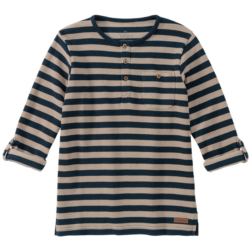 Jungen Langarmshirt mit Knopfleiste