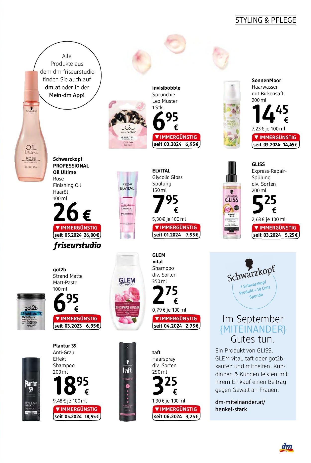 dm drogerie markt Journal September 2024  von 12.09.2024 - Aktuelle Angebote | Seite: 11 | Produkte: Wasser, Shampoo, Haaröl, Haarspray