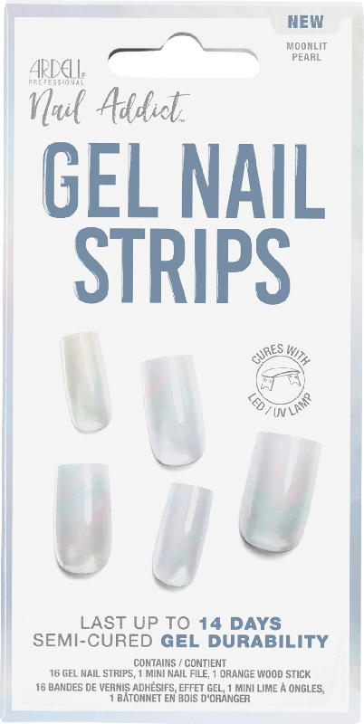 ARDELL Nagelfolien, Gel Nail Strips Moonlit Pearl