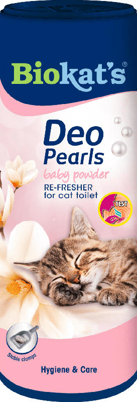 BioKat's Katzenstreu Deo Pearls, Baby Puder Duft