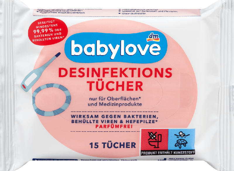 babylove Desinfektionstücher