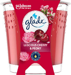 glade Duftkerze im Glas Luscious Cherry & Peony 112g