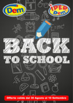 Dem BACK TO SCHOOL - al 10.09.2024