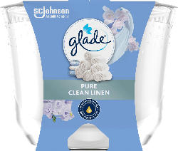 glade Duftkerze Pure Clean Linen im Glas, 204g