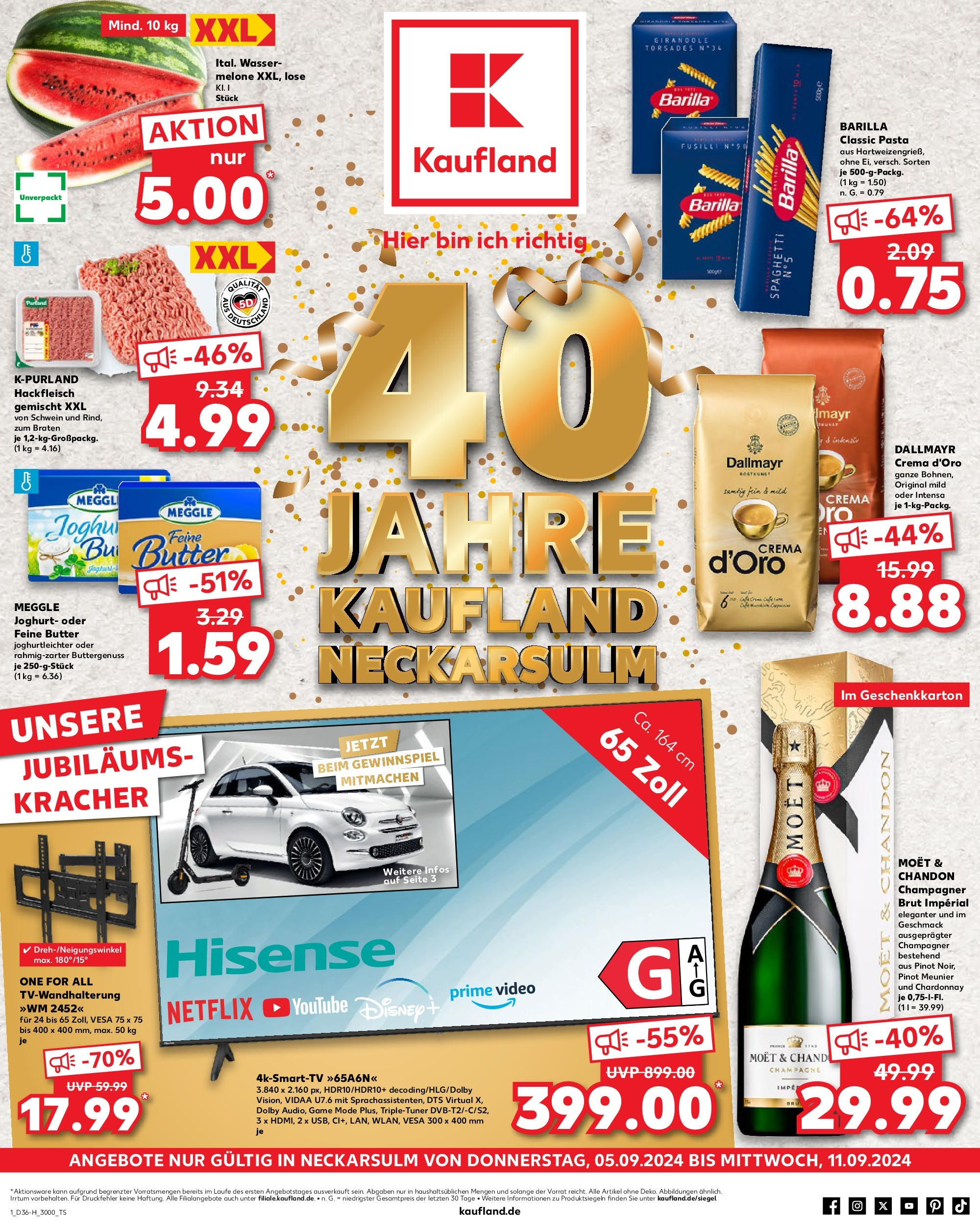 KAUFLAND Prospekt ab 05.09.2024 zum Blättern > Neckarsulm