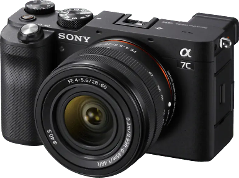 Sony Alpha 7C Systemkamera Gehäuse + 28-60 mm Zoomobjektiv, schwarz; Systemkamera Set
