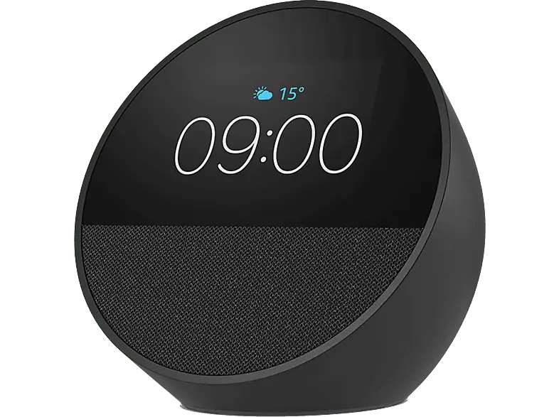 Amazon Echo Spot (2024) with Smart Clock Alexa, Black; Sprachgesteuerter Lautsprecher