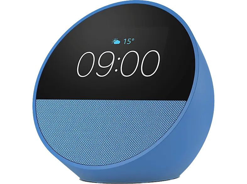 Amazon Echo Spot (2024) with Smart Clock Alexa, Blue; Sprachgesteuerter Lautsprecher