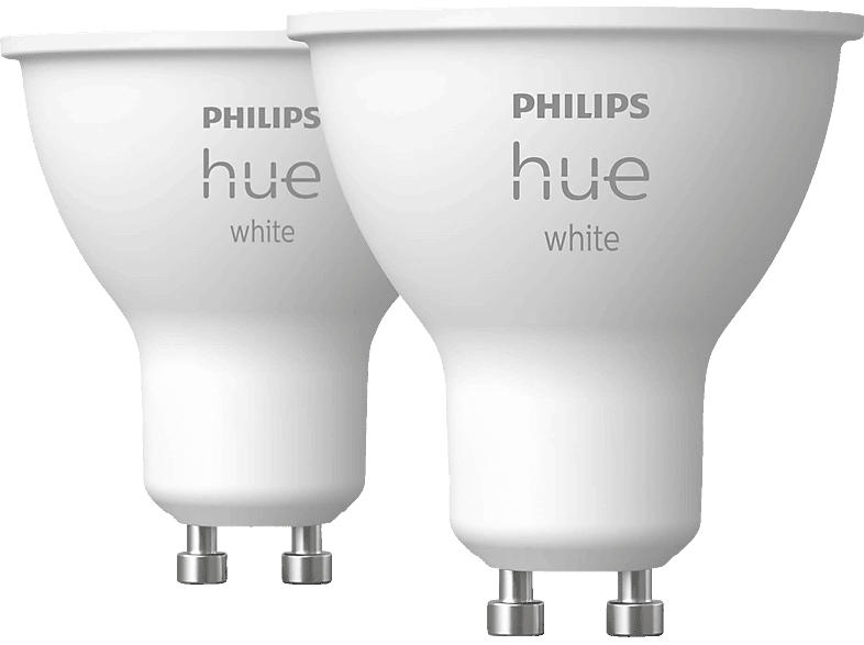 PHILIPS Hue White GU10 Doppelpack; LED Lampe