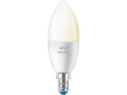 PHILIPS WiZ Smarte Lampe C37, Wi-Fi, 40W, E14, 470lm, Weißlichtlampe (78707300); LED Lampe