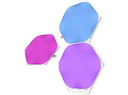 NANOLEAF Shapes Hexagons Expansion Pack, Erweiterungsset mit 3 Panels (NL42-0001HX-3PK); Light Panels