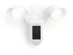 ring Floodlight Cam Wired Plus Überwachungskamera (Anzahl Kameras: 1, für Außen, Nachtsichtfunktion, Netzbetrieb, Weiß)