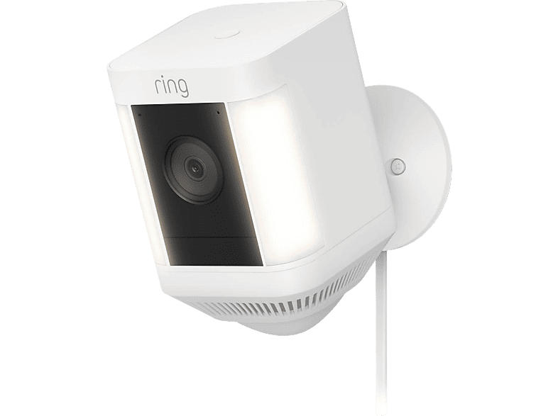 ring Spotlight Plus Überwachungskamera (Anzahl Kameras: 1, für Außen, Nachtsichtfunktion, Weiß)