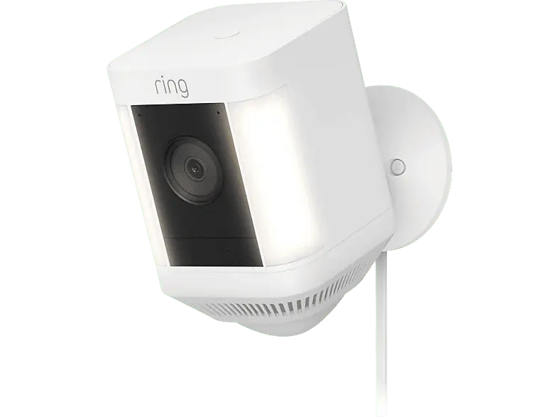ring Spotlight Plus Überwachungskamera (Anzahl Kameras: 1, für Außen, Nachtsichtfunktion, Weiß)