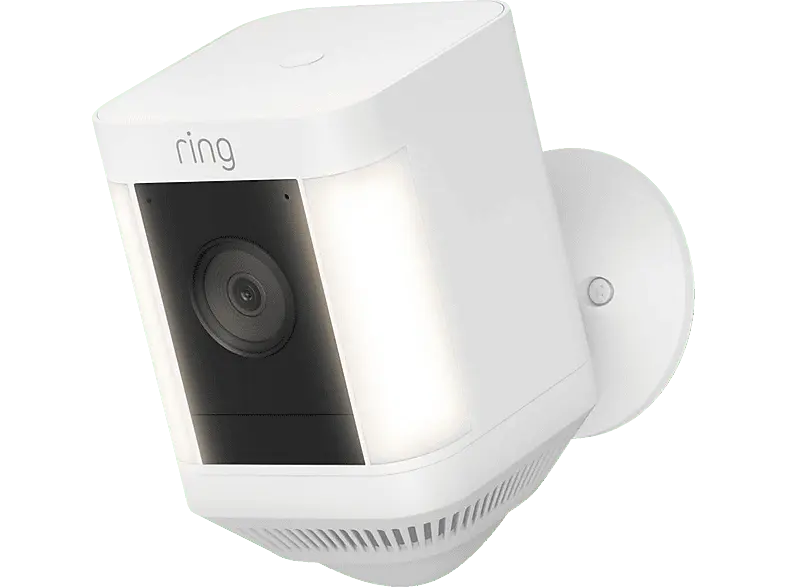 ring Spotlight Plus Überwachungskamera (Anzahl Kameras: 1, für Außen, Nachtsichtfunktion, Akkubetrieb, Weiß)