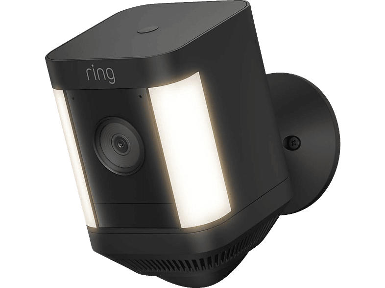 ring Spotlight Plus Überwachungskamera (Anzahl Kameras: 1, für Außen, Nachtsichtfunktion, Akkubetrieb, Schwarz)