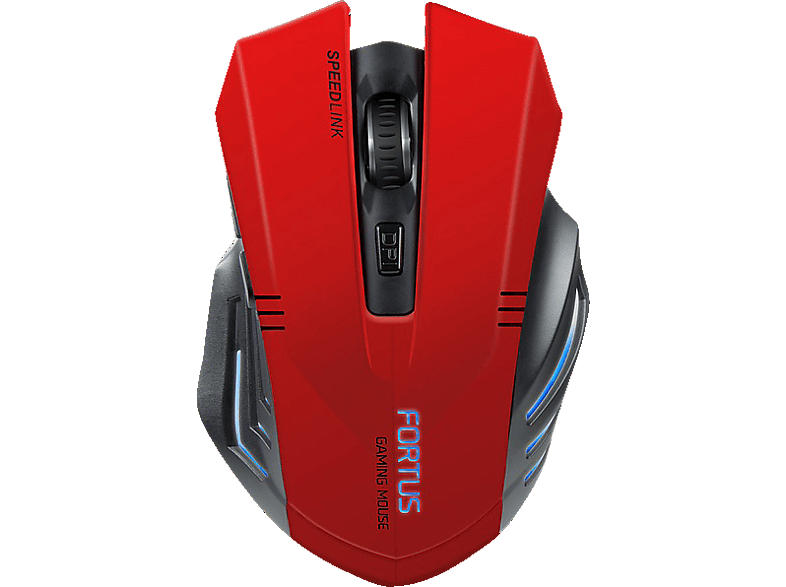 speedLink Gaming-Maus Fortus Wireless, rot/schwarz (SL-680100-BK-01)